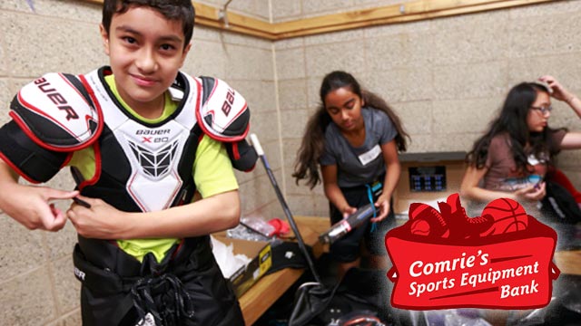 Comrie s Sports Equipment Bank launches in Calgary Hockey Canada