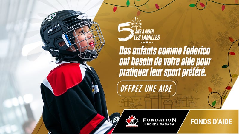 Help young Canadians get on the ice and enjoy the game they love!