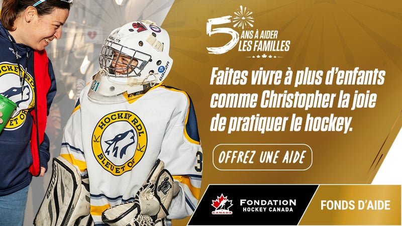 Help young Canadians get on the ice and enjoy the game they love!