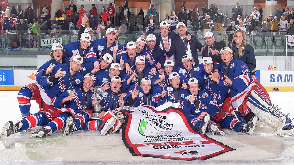 North York Rangers win first national title at 2016 TELUS Cup | Hockey ...