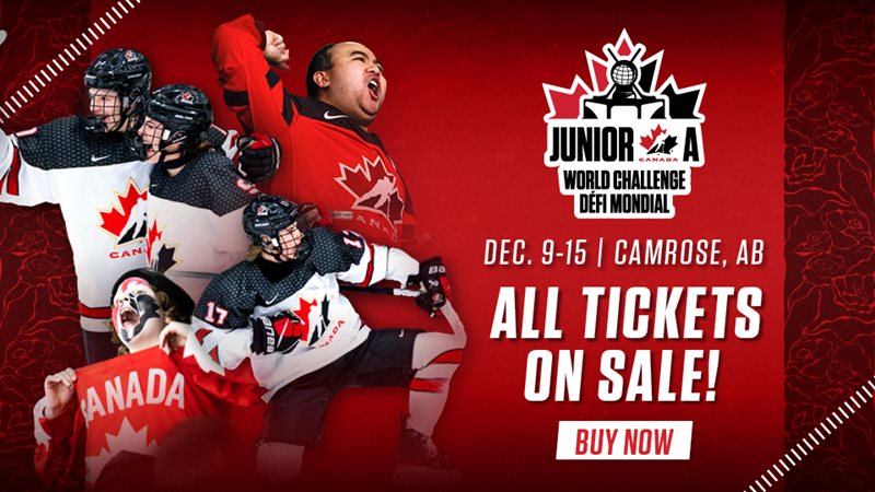 Check out all 10 games at the Junior A World Challenge for just $140!