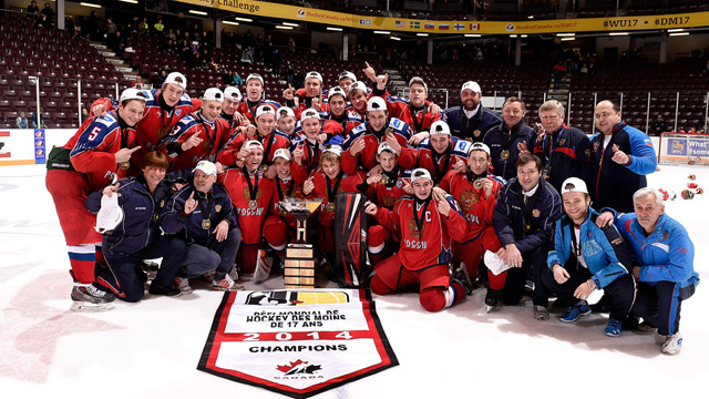 Russia Wins Gold Medal At 2014 World Under-17 Hockey Challenge 