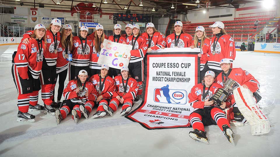 nice close up on hot girls pussy air canada cup midget hockey