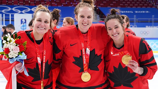 Marie-Philip Poulin, Ann-Renée Desbiens & Mélodie Daoust