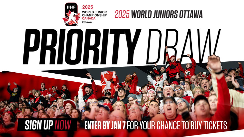 2025 IIHF World Junior Championship Priority Draw | Ottawa, Ontario