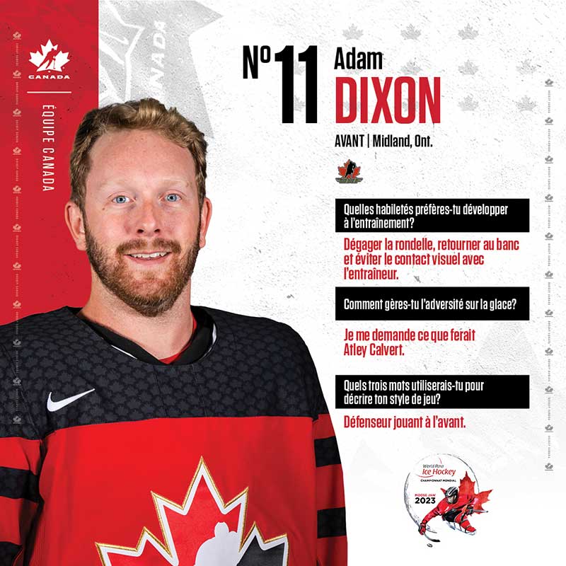 Profils de joueurs - Adam Dixon