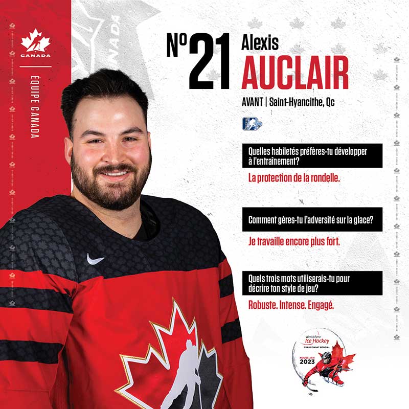 Profils de joueurs - Alexis Auclair