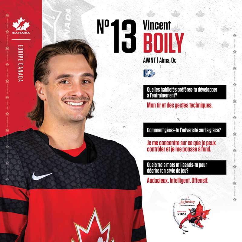 Profils de joueurs - Vincent Boily