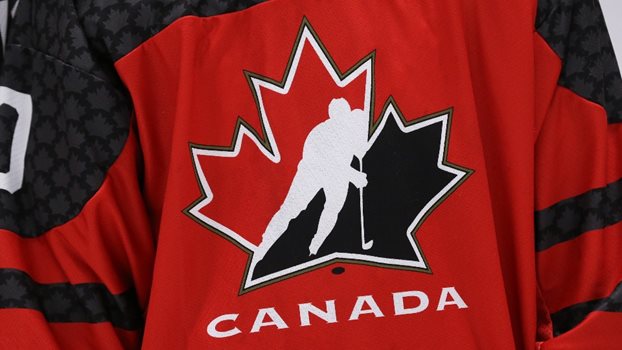 Red Hockey Canada jersey.