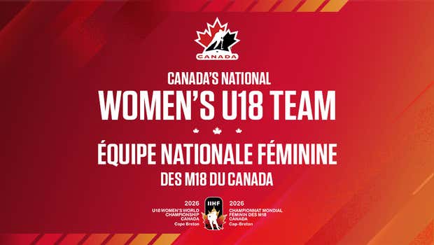 Canada Names Pre-Tournament Roster for 2026 IIHF U18 World Championship