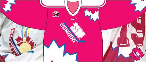 Hockey jersey clearance pink