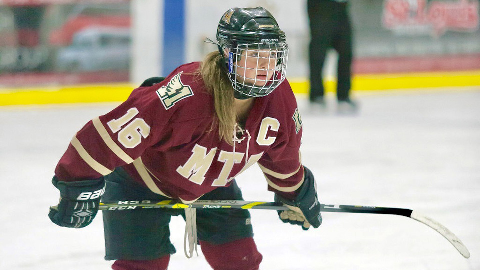 Kenzie Lalonde on the ice